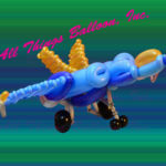 Balloon art - fighter jet