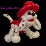 Balloon art - fire marshal dog