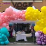 Multi Color organic balloon arch
