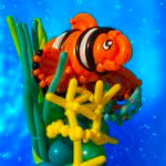 Balloon centerpiece -- Nemo